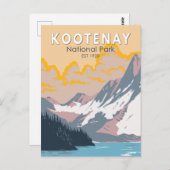 Kootenay National Park Canada Travel Art Briefkaart (Voorkant / Achterkant)