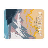 Kootenay National Park Canada Travel Art  Magneet (Horizontaal)
