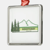 Kootenay National Park Green Stripes Metalen Ornament (Links)