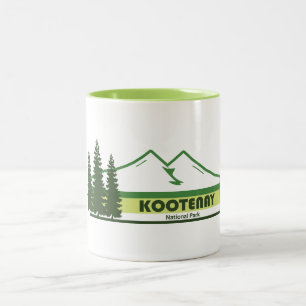 Kootenay National Park Groene Strepen Tweekleurige Koffiemok