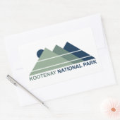 Kootenay National Park Mountain Sun Rechthoekige Sticker (Envelop)