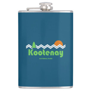 Kootenay National Park Retro Heupfles