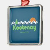Kootenay National Park Retro Metalen Ornament (Links)