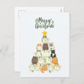 Kootsluis kerstboom feestdagenkaart (Voorkant / Achterkant)