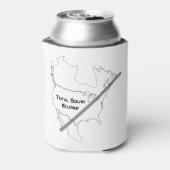 Koozie voor frisdrankblikjes of beren blikjes (Blikje Achterkant)