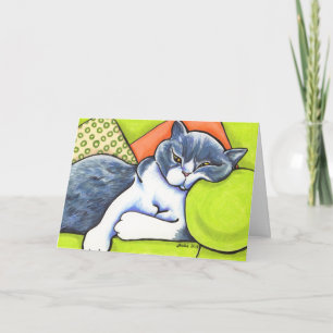 Kop British Shorthair Off-Leash Art™ Custom Kaart