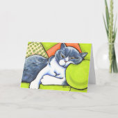 Kop British Shorthair Off-Leash Art™ Custom Kaart (Voorkant)