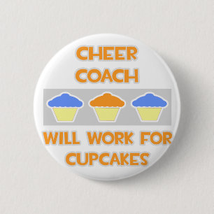Kop Coach ... Werkt voor cupcakes Ronde Button 5,7 Cm