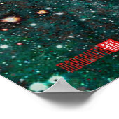 Kop de koning met kroon en rode rozen poster (Hoek)