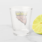 Kop dicht als je goed bent. shot glas (Achterkant)