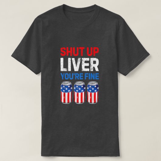 Kop dicht als je goed Drink. T-shirt (Design voorkant)