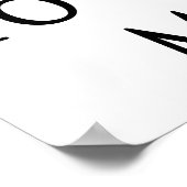 Kop dicht dat ik Wiskunde ga trainen Poster (Hoek)