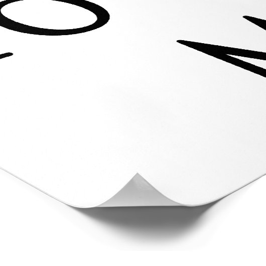 Kop dicht dat ik Wiskunde ga trainen Poster (Hoek)