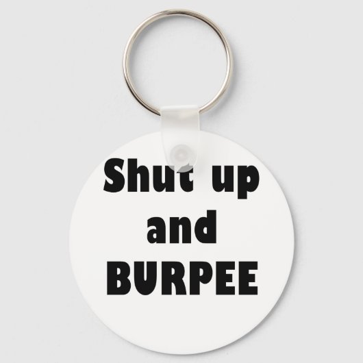 Kop dicht en Burpee Sleutelhanger (Voorkant)