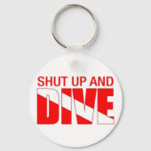 Kop dicht en duik. sleutelhanger (Voorkant)