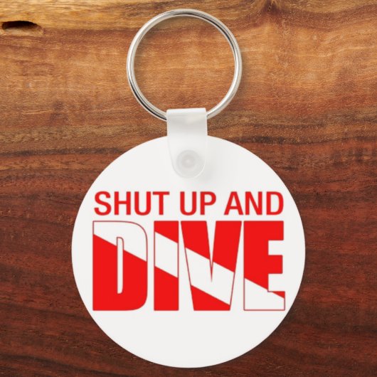 Kop dicht en duik. sleutelhanger (Voorkant)