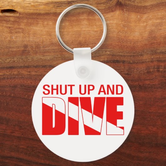 Kop dicht en duik sleutelhanger (Voorkant)