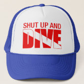Kop dicht en duik trucker pet (Voorkant)