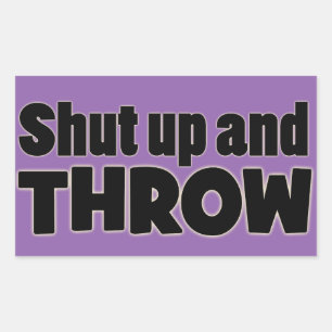 Kop dicht en gooi Shot Put Discus Javelin Stickers