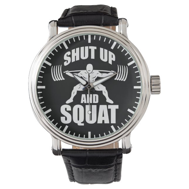 Kop dicht en kraakpand - Workout Motivatie Horloge (Voorkant)