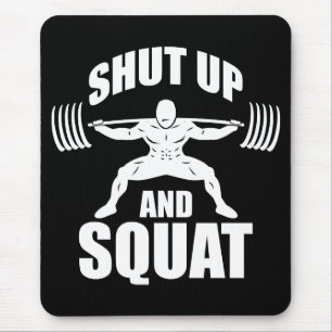 Kop dicht en kraakpand - Workout Motivatie Muismat