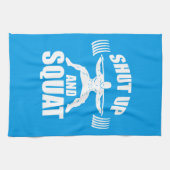 Kop dicht en kraakpand - Workout Motivatie Theedoek (Horizontaal)