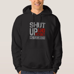 Kop dicht en krak geen excuses gewichtheffer Bodyb Hoodie