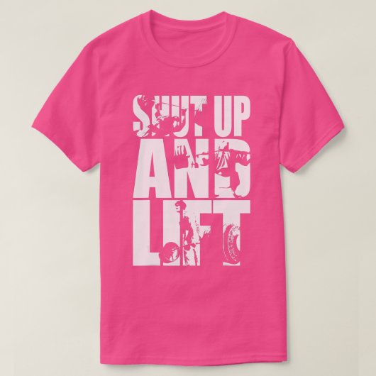 Kop dicht en liftgym t-shirt (Design voorkant)