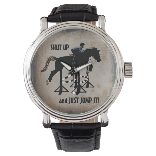 Kop dicht en maak het paard vast. horloge (Voorkant)