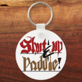 Kop dicht en peddel sleutelhanger (Voorkant)