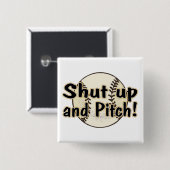 Kop dicht en pitch vierkante button 5,1 cm (Voorkant /achterkant)