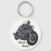 Kop dicht en ride Sleutelhanger (Voorkant)