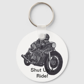 Kop dicht en ride Sleutelhanger