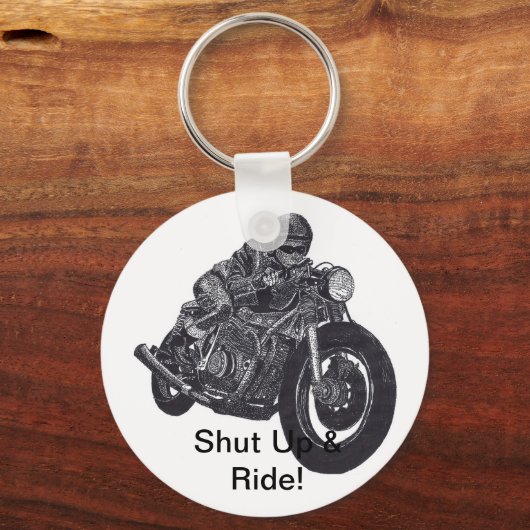 Kop dicht en ride Sleutelhanger (Voorkant)