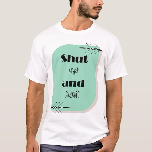Kop dicht en rij t-shirt (Voorkant)