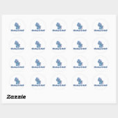 Kop dicht en Roll Ronde Sticker (Vel)