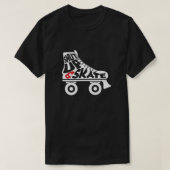 Kop dicht en Schaats Roller Schaatsen Gealigneerd T-shirt (Design voorkant)