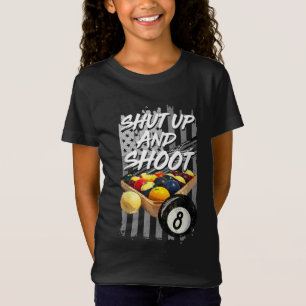 Kop dicht en schiet Billiard 8 Ball Pool Player af T-shirt