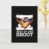 Kop dicht en schop de Billiardpool Kaart (Gele Bloem)