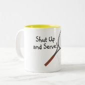 Kop dicht en serve Tennis (Voorkant links)