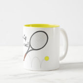 Kop dicht en serve Tennis (Voorkant rechts)