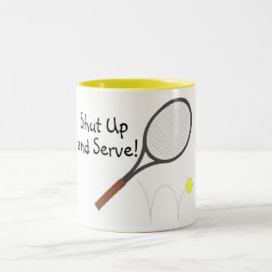 Kop dicht en serve Tennis