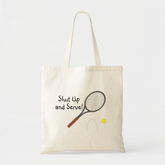 Kop dicht en serveer Tennis 2 Tote Bag (Voorkant)