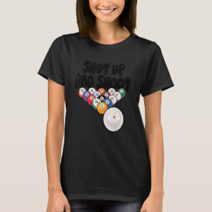 Kop dicht en spuit Billards poel Player Snooker Cu T-shirt