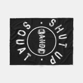 Kop dicht en spuit Motivatie werkkracht in Fleece Deken (Voorkant (Horizontaal))