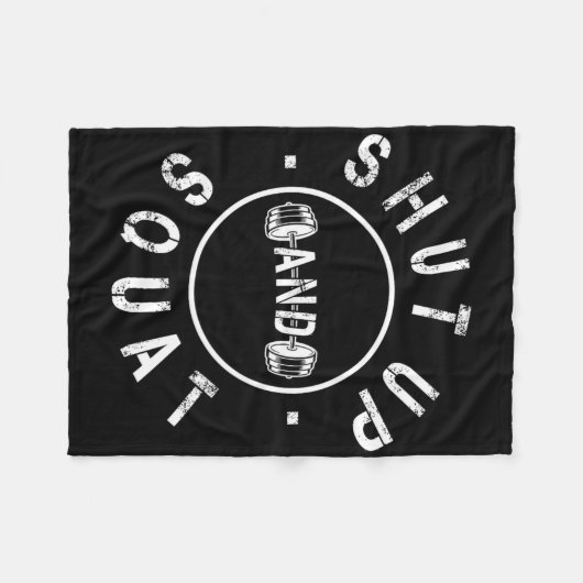 Kop dicht en spuit Motivatie werkkracht in Fleece Deken (Voorkant (Horizontaal))