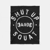 Kop dicht en spuit Motivatie werkkracht in Fleece Deken (Voorkant)