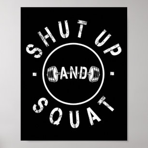 Kop dicht en spuit Motivatie werkkracht in Poster