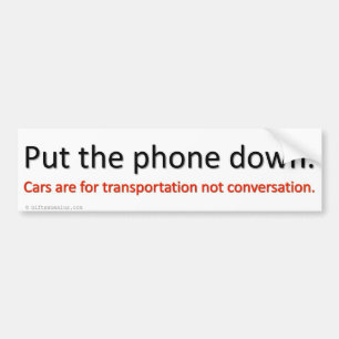 Kop dicht en stuur bumpersticker