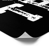 Kop dicht en train - Anime Bodybuilding Gym Workou Poster (Hoek)